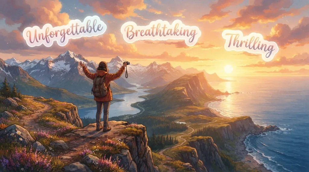 synonyms for amazing experience