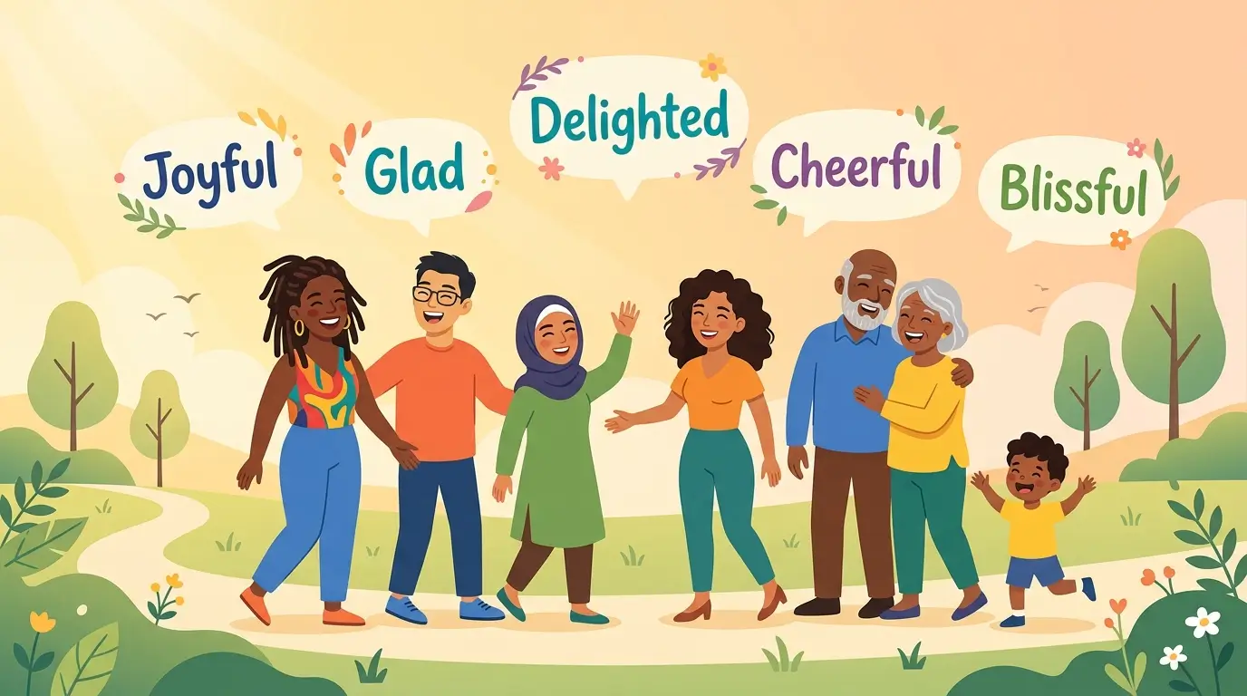 45 Best Synonyms for Happy in English (With Easy Examples)