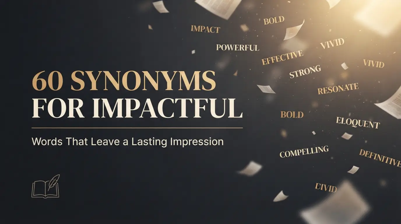 60 Powerful Synonyms for Impactful (With Meanings & Examples)