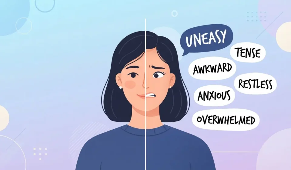 synonyms for uncomfortable
