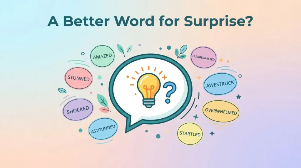 What is a better word for surprise