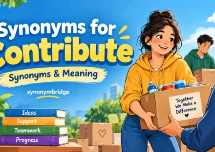 synonyms for contribute