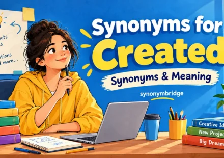 synonyms for created