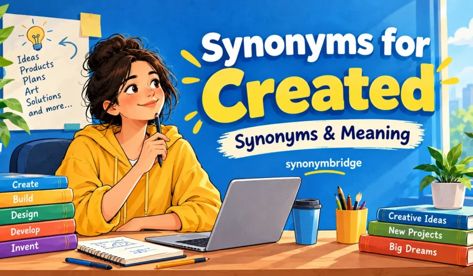 synonyms for created