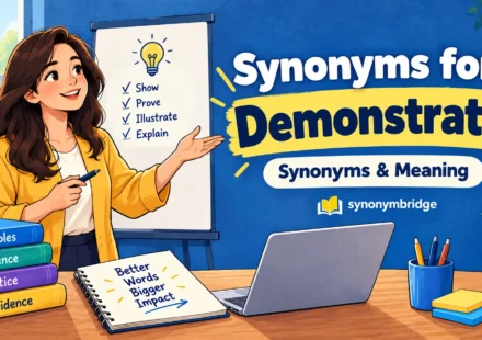 synonyms for demonstrate