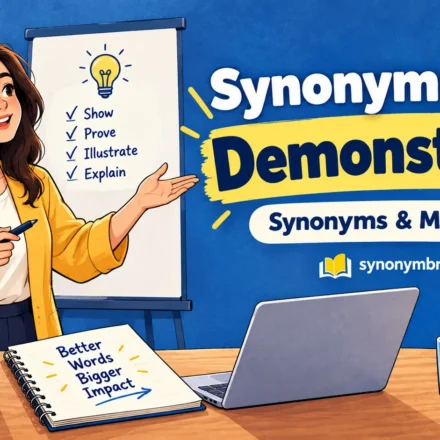 synonyms for demonstrate