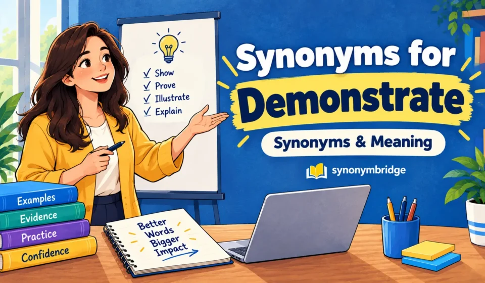 synonyms for demonstrate