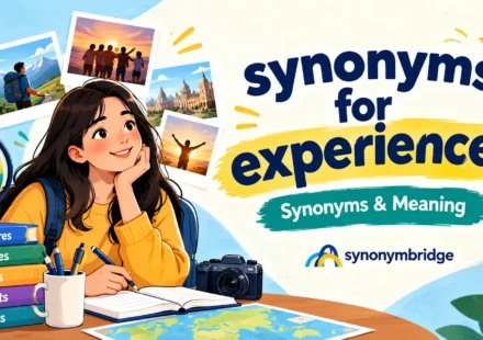 synonyms for experiences