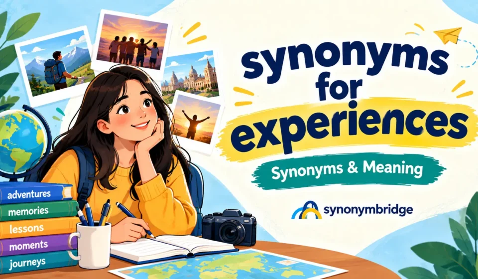 synonyms for experiences