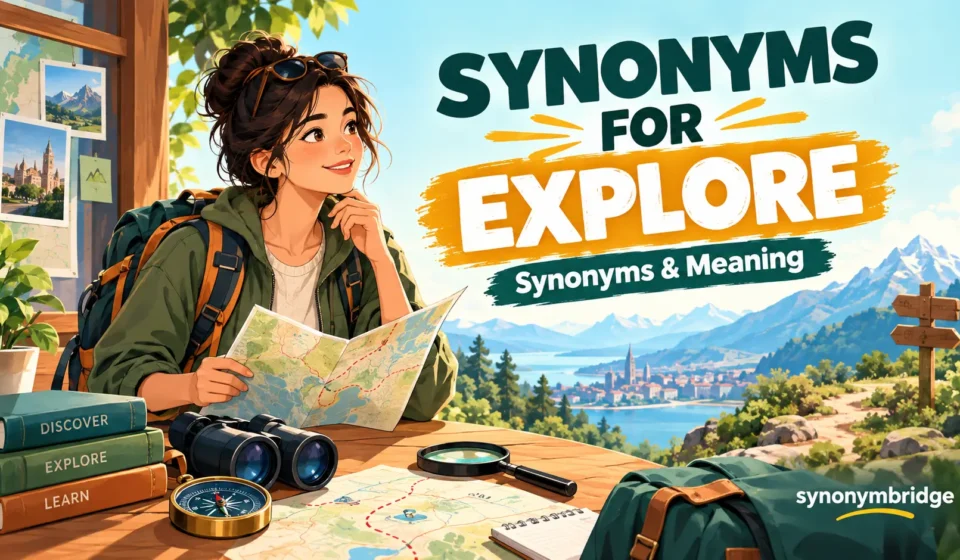 synonyms for explore