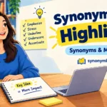 synonyms for highlight