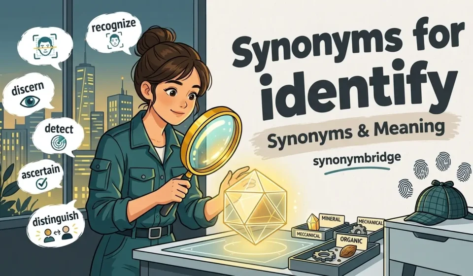 synonyms for identify