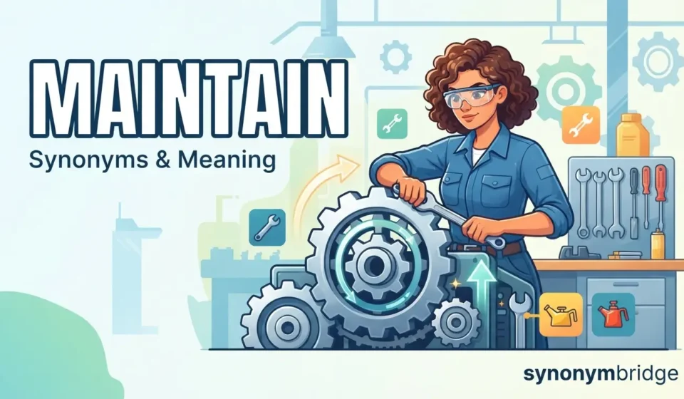 synonyms for maintain