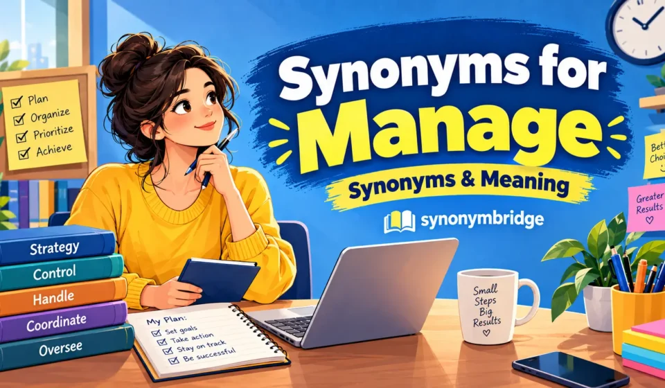 synonyms for manage
