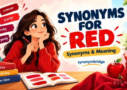 synonyms for red