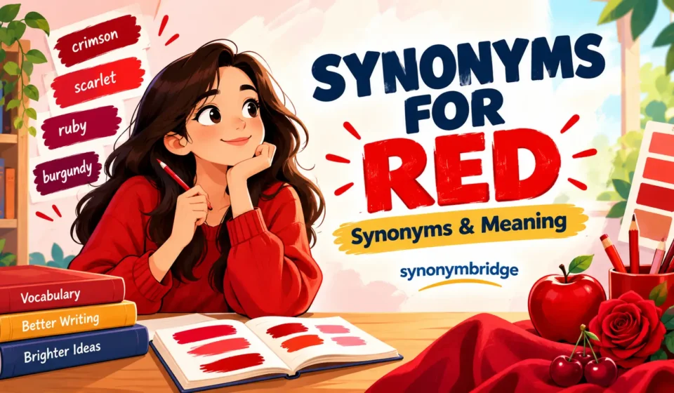 synonyms for red