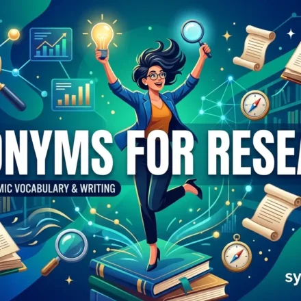 synonyms for research