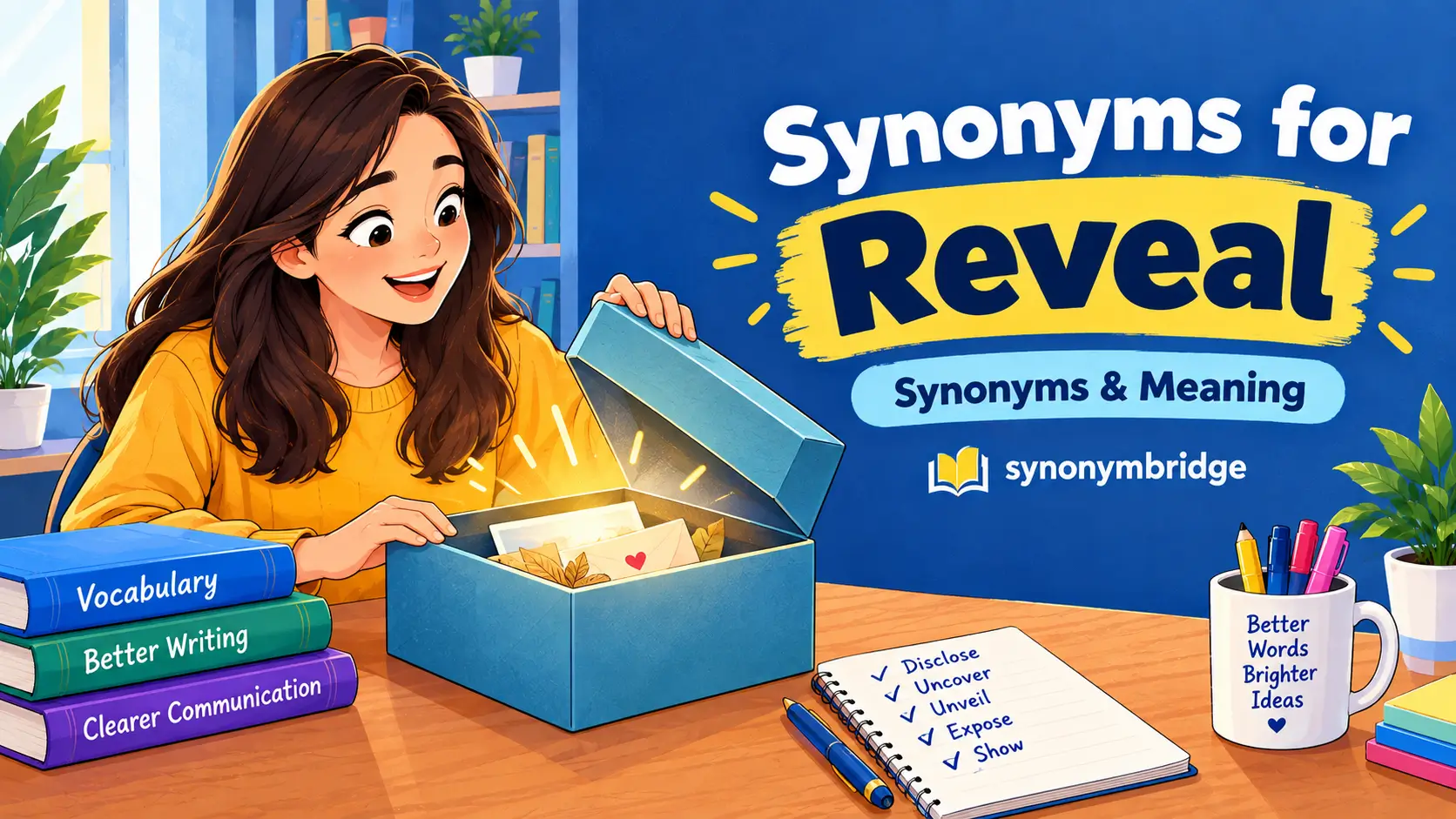 Synonyms for Reveal: 50 Better Words to Reveal Ideas