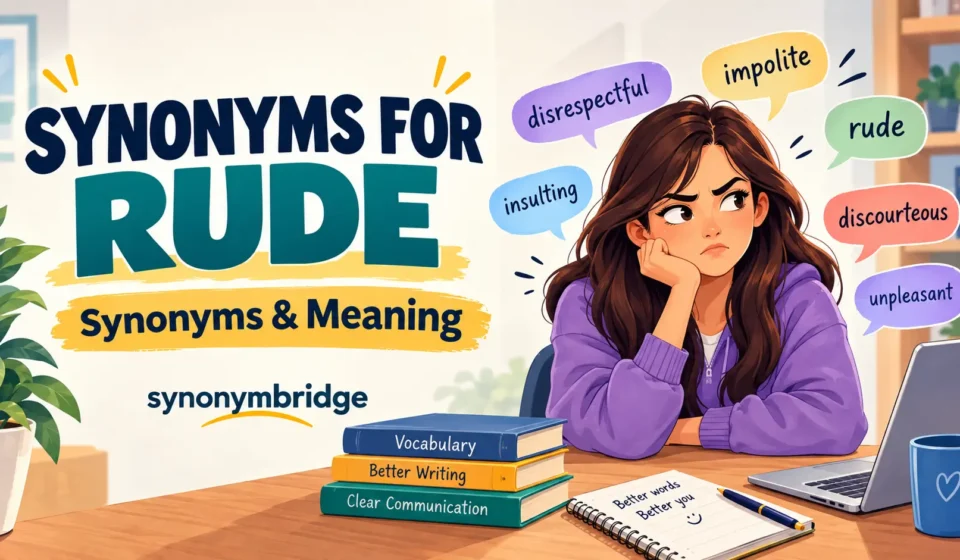 synonyms for rude