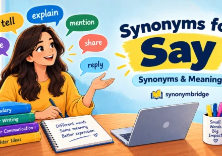 synonyms for say