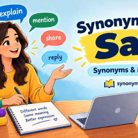 synonyms for say