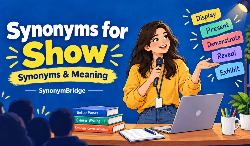 synonyms for show