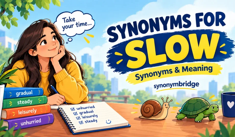 synonyms for slow