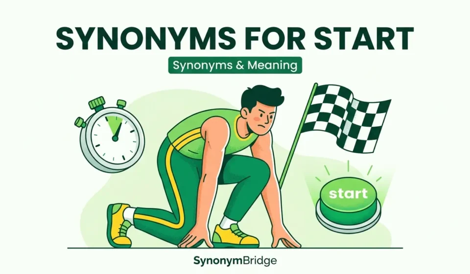 synonyms for start