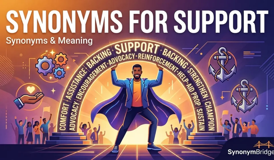 synonyms for support