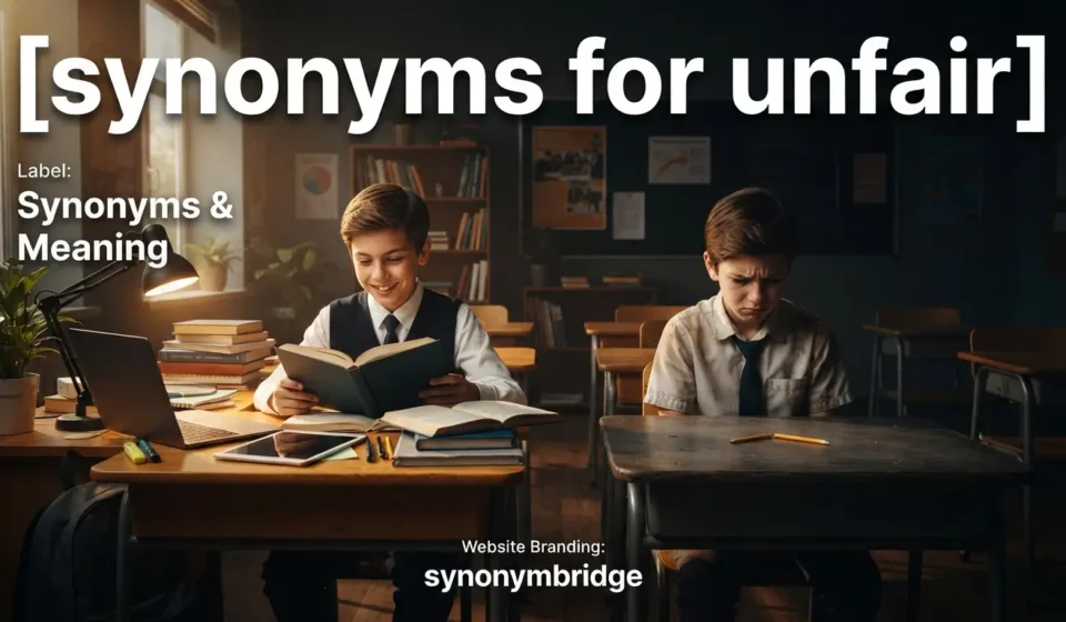 synonyms for unfair