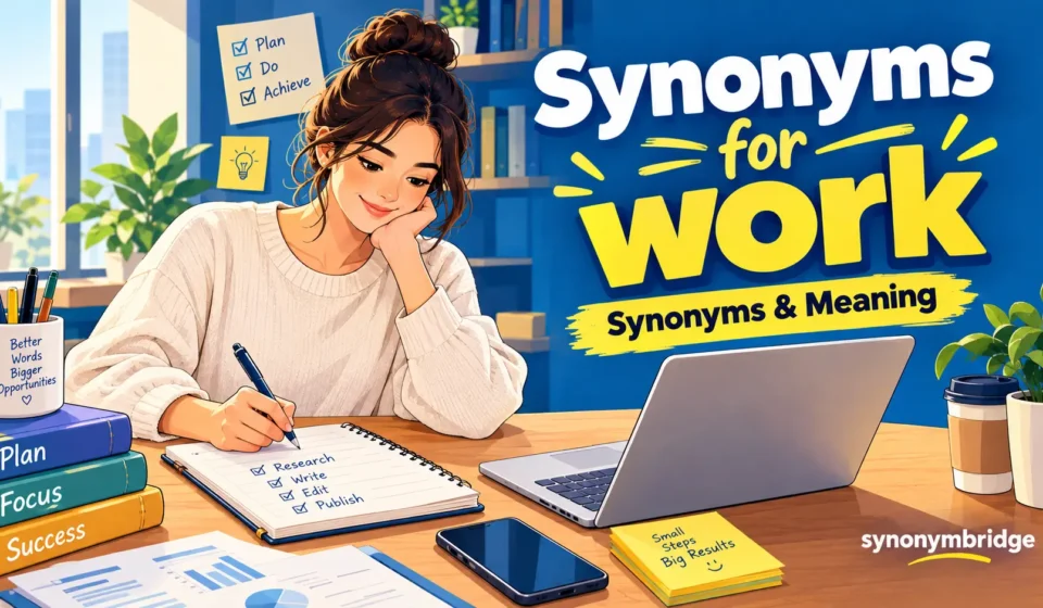 synonyms for work