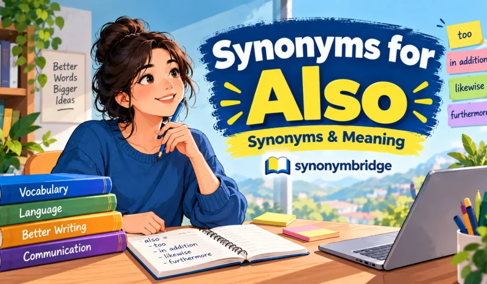 synonyms for also