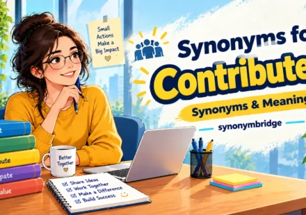 synonyms for contributed