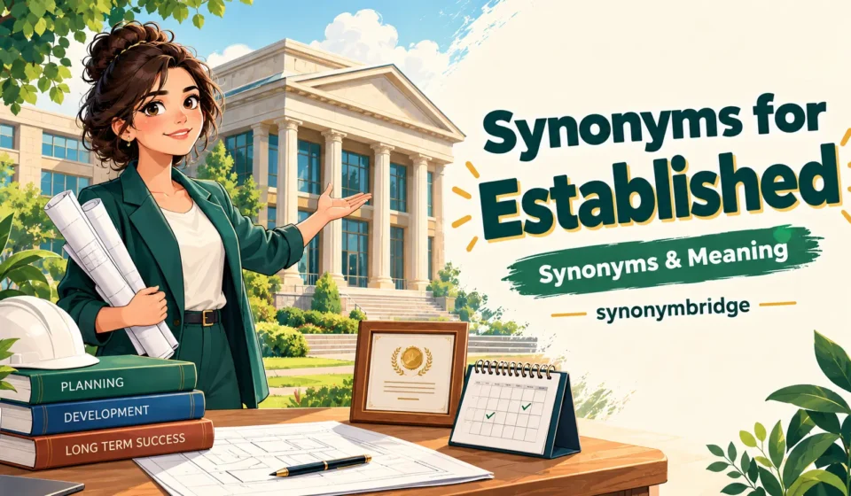 synonyms for established