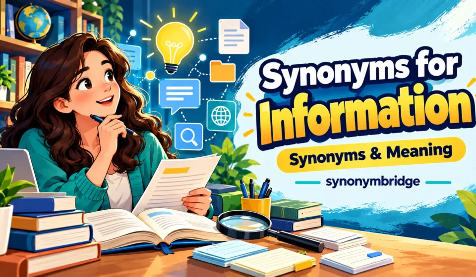 synonyms for information