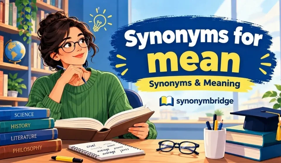synonyms for mean