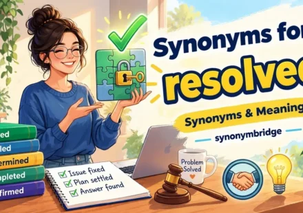 synonyms for resolved