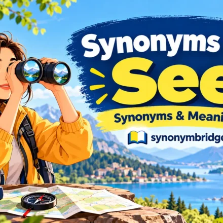 synonyms for see