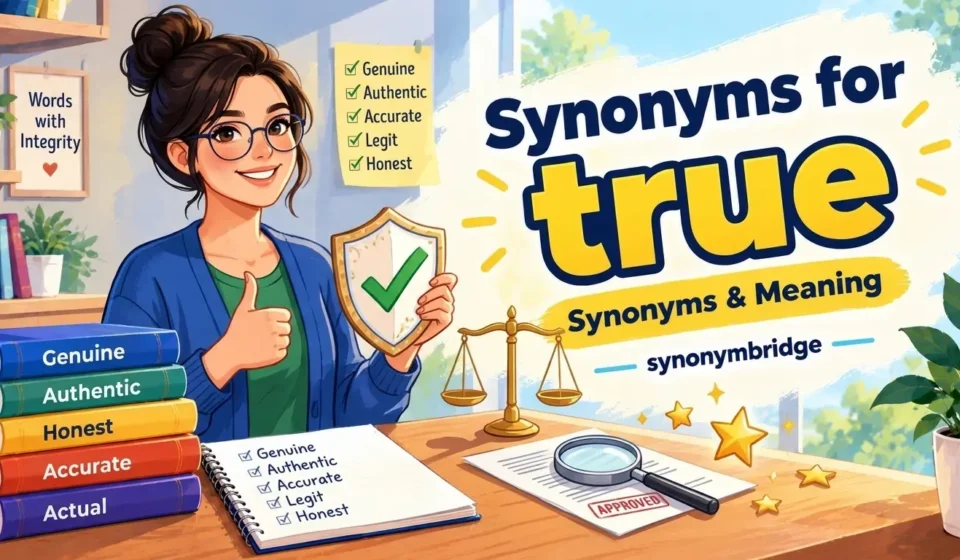 synonyms for true