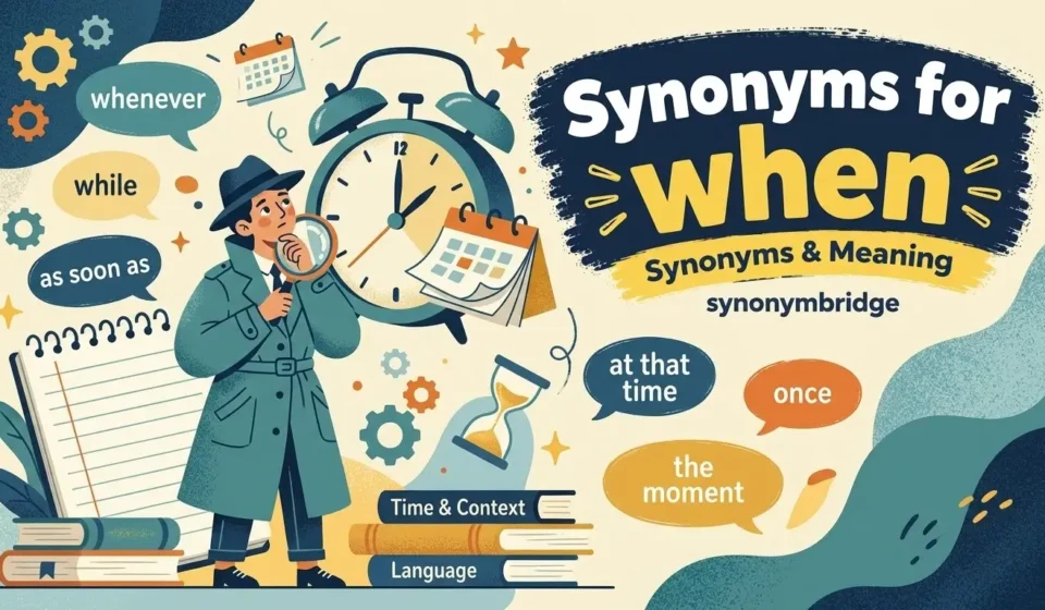 synonyms for when