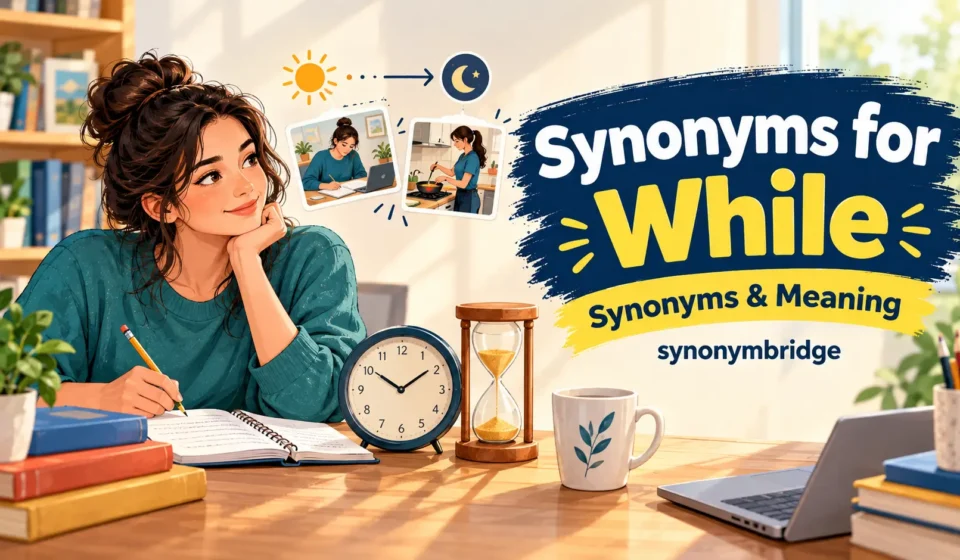 synonyms for while